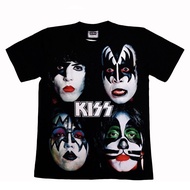 เสื้อวง KISS เสื้อยืดวงดนตรีร็อค Rock Band Vintage Shirts เสื้อวินเทจ