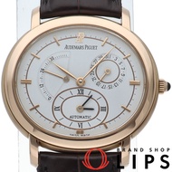 Airbnb Millenary 雙時區腕錶 39 mm Millenary 25778OR.OO.0002.02，附原廠錶盒、保固卡，18K 玫瑰金/皮革錶帶，男士腕錶，白色，拋光，成色極佳 [二手