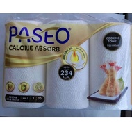 Paseo Tissue Calorie Absorb 70s 2ply 3 roll / Kitchen Cooking Tissue / Kitchen Towel Paseo