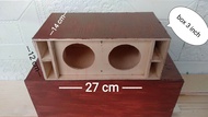 BOX speaker 234 inch SPL dobel miniatur color chocolate