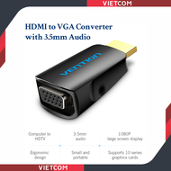 Đầu Chuyển Đổi HDMI To VGA - HDMI Sang VGA - Hỗ trợ Video 1080P/60Hz + 3.5mm Audio - Thương Hiệu Ven