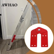 [AWHAO] Attic Ladder Hinge Compact Easy Install Foldable Hardware for Extendable Roof Ladder and Lof