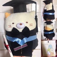 全新正版角落生物貓咪畢業公仔
