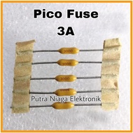 Pico Fuse 3A / Axial 3Amp Fuse / R Fuse 3000mA Littlefuse Fuse Resistor Fuse fast acting