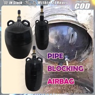 Fit DN 50/75/100/110mm Natural Rubber Drain Air Bag Inflatable Pipe Plug Sturdy Easy to Use Plumbing