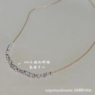 Washable High-End Color Matching Gold-Covered Handmade Silver Simple Anklet Gold Silver Female Beaut