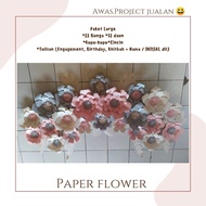 Paper Flower Backdrop bunga Lamaran hiasan dinding dekorasi