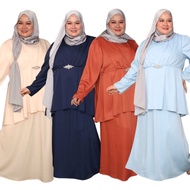 XL 2XL 3XL 4XL 5XL. KURUNG PEPLUM DIAMOND. Baju Kurung Plus Size. Baju Raya Moden. Baju Saiz Besar