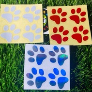 Cat Footprint Car Sticker Cutting Sticker Sticker Kereta