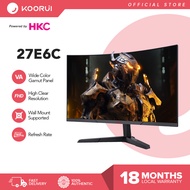 KOORUI 24E6C (Powered by HKC) 24 inch / KOORUI 27E6C  27 inch FHD 1080P 165Hz VA 1ms 1800R LED with 