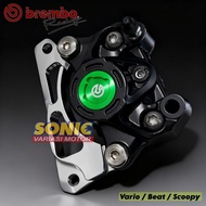 AXIAL 2 PISTON CALIPER + 220M BRACKET AXIAL 2P MOTORCYCLE CALIPER VARIO SCOOPYBEAT