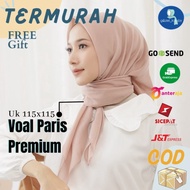 Hijab/Kerudung/Krudung/Jilbab/Segi Empat s/Voal Paris/Premium