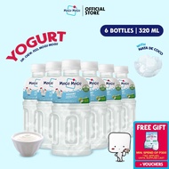 Mogu Mogu Yogurt Nata de Coco Juice Drink 320ml x 6 bottles