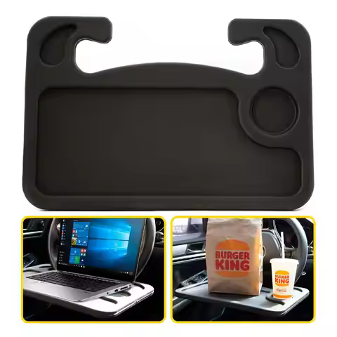 Multifunctional Car Table Steering Wheel Eat Work Cart Drink Coffee Holder Car Mounted Dining Tray C