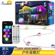 LED RGB Outdoor Eaves Lights Smart APP Control Waterproof Fairy Lights Christmas Decoration