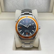 🔥🔥OMEGA Seamaster 歐米茄海馬系列 2208.50.00 黑面橙圈 錶徑45.5mm 自動機械 全套✅ 海馬600 omega/omega seamaster/omega speedm