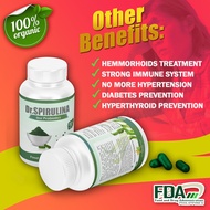 Dr Spirulina with Probiotics (100 Capsules) 500mg , Antioxidants FDA Approved Diabetes, Liver Diseas
