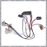 (TFAW) Preamp 3 Band Equalizer EQ Harness Guitar Bass Tone Control System for Active Pickup