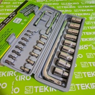 PAKET 3 SET !!! Kunci Pas / Shock / Sok 27 Pcs + Kunci T TEKIRO 8-10-12-14 mm + Kunci L Set 9 Pcs ( 