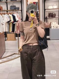 COACH 夏季大碼女裝寬松顯瘦休閒純棉老花短袖T恤上衣