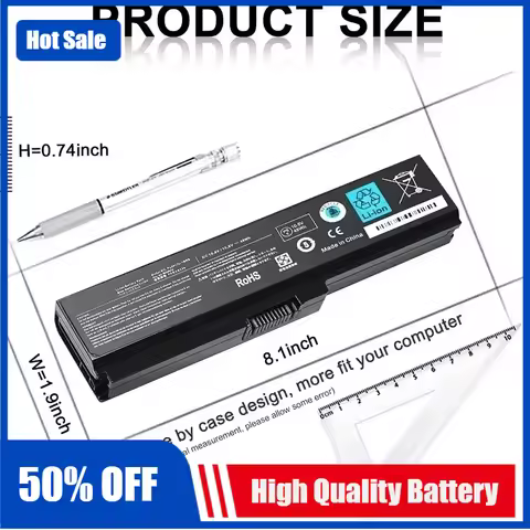 2026 New HOT SALE PA3817U-1BRS Battery Laptop Battery Replacement for Toshiba Satellite L750 Series 