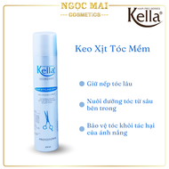Keo xịt tóc mềm Kella (420ml) chính hãng giữ nếp tóc nuôi dưỡng tóc từ sâu bên trong