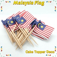 💕Local delivery💕 Malaysia Flag Merdeka Cake Topper Deco Glorious Stripe CAKE TOPPER MALAYSIA FLAG