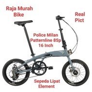 Sepeda Lipat Police Milan 16 Inch Sepeda Lipat 16 Element Police Milan