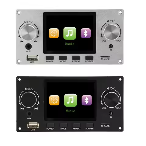 2.8" IPS Bluetooth Audio Decoder Board Hi‑Fi MP3 Player Module I2S Digital Audio Output Module USB T