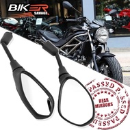 Moto Rearview Mirrors For SUZUKI GSR 600 GSXS 750 DL SV GSF 650 1000 BKING Parts Rear View Lens Hand