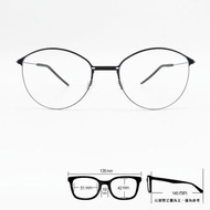 💎 頂級純鈦 💎 [檸檬眼鏡] Markus T  DOT 020 130 德國品牌 消光黑色極輕量圓型光學鏡框