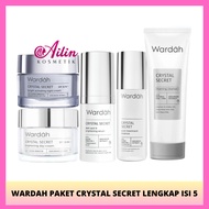 Ailin WARDAH Complete SECRET CRYSTAL Package Contents 5 (DAY NIGHT 30GR+ESSENSE 30ML+DARK SPOT 20ML+