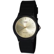 CASIO WATCH 卡西歐都會風性格指針香檳金面金針石英腕錶 型號：MQ-24-9E【神梭鐘錶】