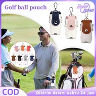 Pu Leather Golf Ball Holder Double Golf Ball Pouch Universal Golf Ball Holder Golf Ball Bag