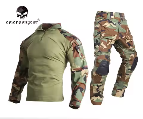 emersongear-Gen3 Combat Shirt and Pants,Airsoft Suit, tactical bdu uniform, outdoors, hunting,Woodla
