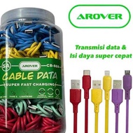 DATA CABLE JAR CONTENTS 40 AROVER ️CB-888 5A ️SUPER FASTCHARGING & TRANSMISSION DATA MICRO / TYPEC /