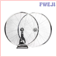FWEJI Fixed Gear Bike Wheel Fixie Rims Silver 700C 32 Holes Vintage Aluminum Alloy Single Speed Bicy