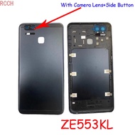 AAAA Quality For Asus Zenfone 3 Zoom ZE553KL Back Battery Cover With Camera Lens+Side Button Housing Case Repair Parts