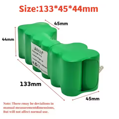 12V 3000mAh Ni-CD Replacement Battery for Ecovacs 10001568 DD3G DD4G DE5G DD35 DG710 DM88 ZJ1517-HFR