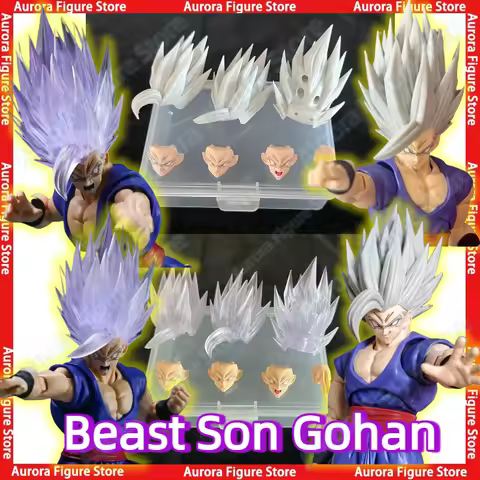 New Custom Dragon Ball Z SHF Beast Son Gohan Heads Kit Accessories Headsculpt Anime Action Figures T