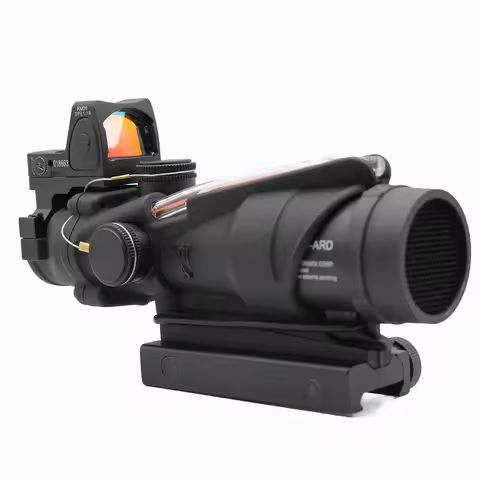 Ultimate Riflescopes for Hunting - 4X32 Hunting Sight with True Fiber Optic Green Red Dot Illuminate