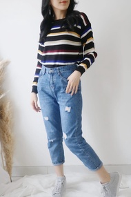 STRIPE RAINBOW KNITE STRADY VARIUS NESVI SWEATER RAJUT LOLIPOP KNIT