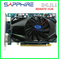 DGJLI HD6670ไพลิน1GB สำหรับ AMD การ์ดแสดงผล GPU Radeon HD 6670 GDDR3 128bit กราฟิกเกมคอมพิวเตอร์ส่วน