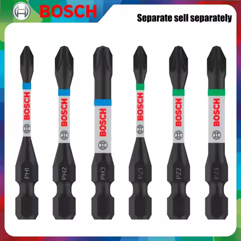 BOSCH Original PH/PZ 55MM Set Impact Type Bit S2 HSS Wear Resistance Carpentry Bit Screwdriver Power