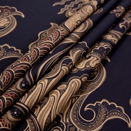 Enzy Batik Kain Batik Ganesha - Black/Brown