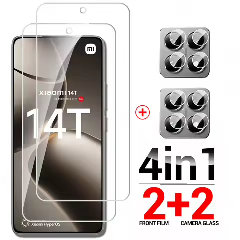 For Xiaomi 14T 15T Glass 4in1 Cover Tempered Glass Xiaomi 14T 15T Pro Screen Protector Xiaomi14T 14T