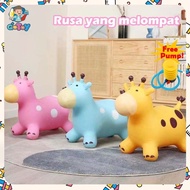 Jumping Rubber Horse Toy Jumping Rubber Inflatable Horse Toy for Children Safe