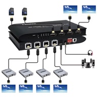 4K 2x6 HDMI Switch Splitter Video Transmitter with 2 HDMI 4 RJ45 Network Cable Port Vs 4K 120M HDMI 