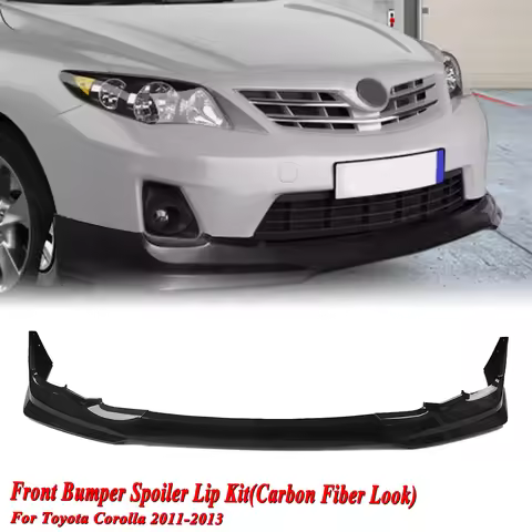 3PCS Front Bumper Lip Lower Spoiler Splitter Trim For Toyota Corolla L LE XLE Base CE
