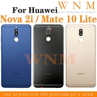 Back Battery Cover Housing For Huawei Nova 2i / Mate 10 lite Battery glass Back Cover Rear Door Case